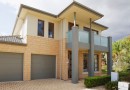 typical   facade of a modern australian house at noon